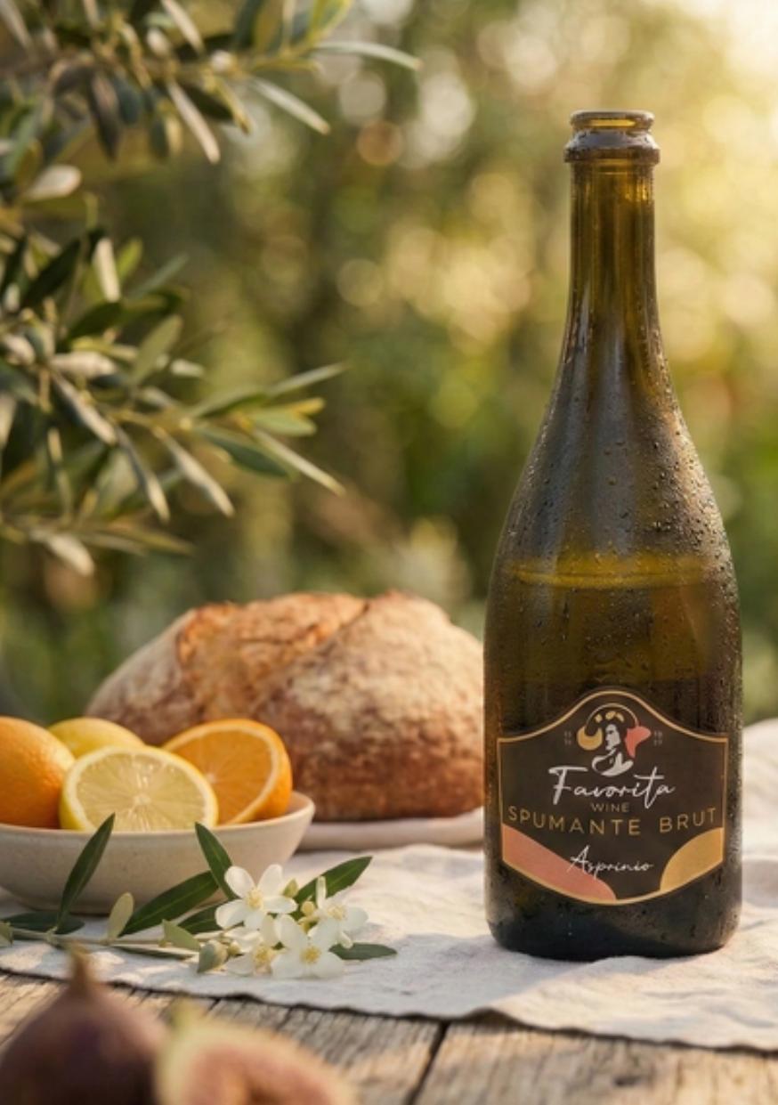 Favorita Spumante Brut with citrus and bread